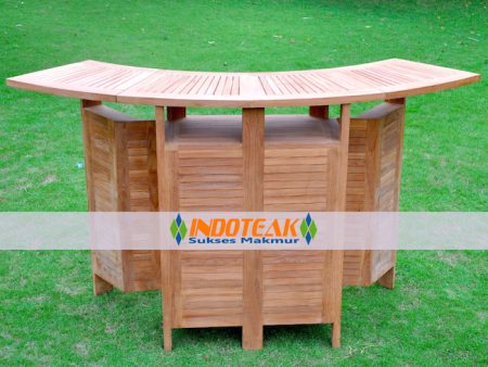 Teak Folding Bar Table