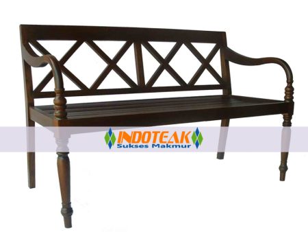 Colonial Classic Bench Cross Back 120CM