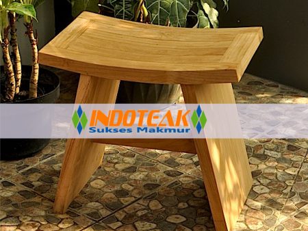 Teak Bath Stool A